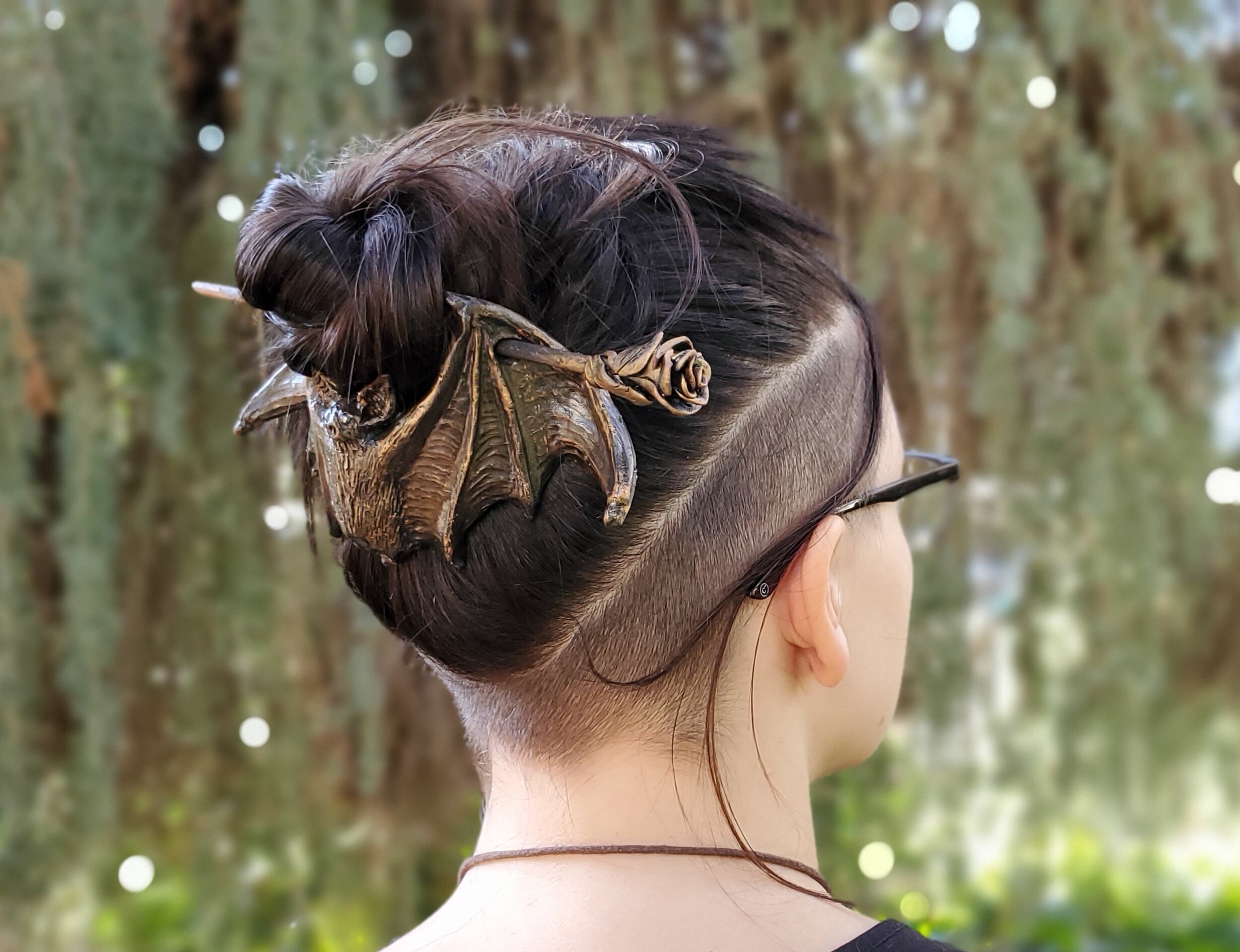 Spooky Bat Barrette